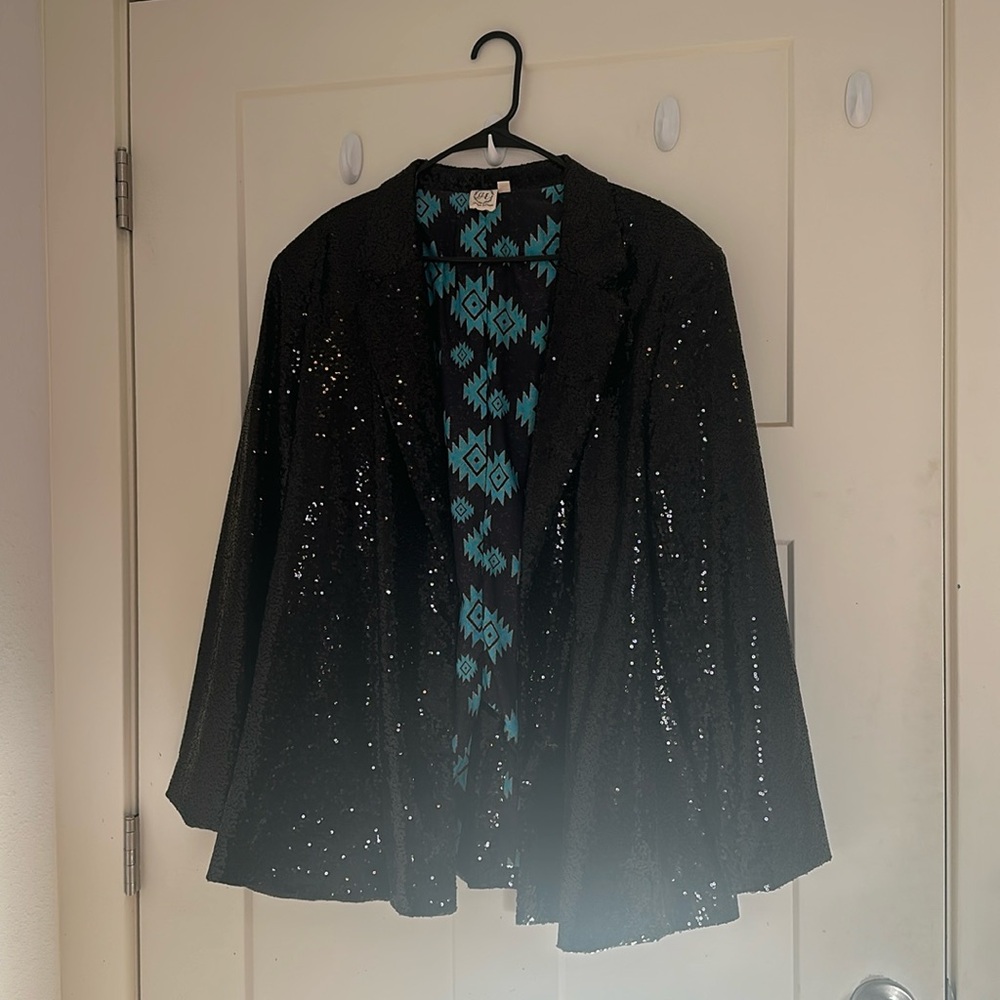 Grace & Emma Sequined Blazer